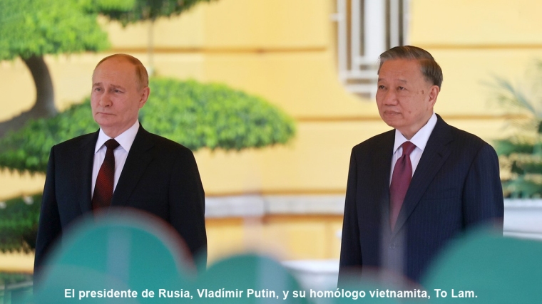 Putin afirma que su postura y la del presidente de Vietnam coinciden en muchos aspectos